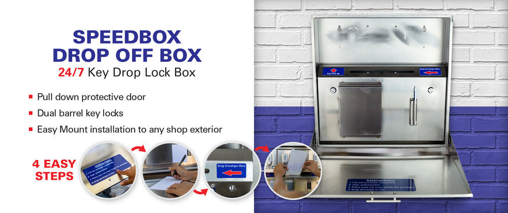 Glass Key Box Drop Key Drop Lock Box - Keymaster Solutions